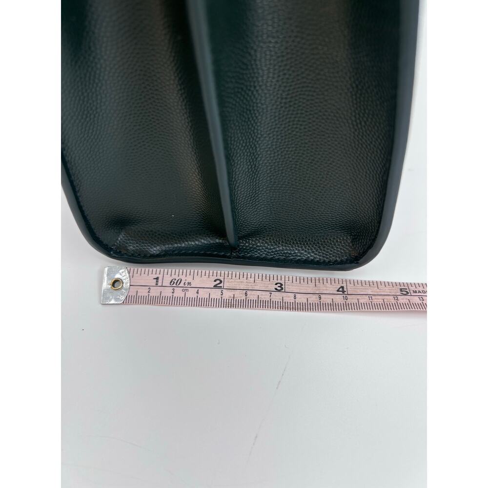 YSL Green Cassandra Leather Top Handle Crossbody Bag GHW Medium Authentic CoA - Picture 11 of 11